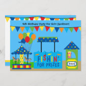 Karnevals-Thema-Geburtstags-Party Einladung (Vorne/Hinten)