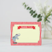 Karnevals-Zirkus danken Ihnen Mitteilungskarten (Stehend Vorderseite)