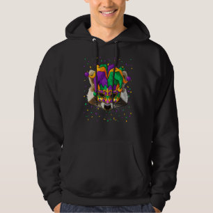 Karnevalsamt Karnival Jester Fes Hoodie