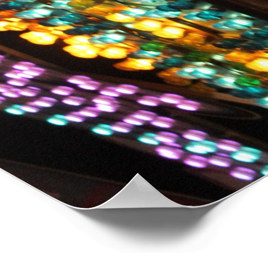 Karnevalsbeleuchtung Poster (Ecke)