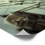 Karnevalsfahrt 4 Square Poster Print (Ecke)