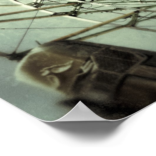 Karnevalsfahrt 4 Square Poster Print (Ecke)