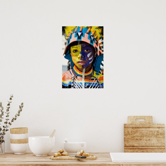 Karnevalsfarbe Poster (Küche)