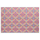 Karnevalsfarben | Zickzack Boho Pattern Stoff (Fat Quarter (45,7 x 55,9 cm))