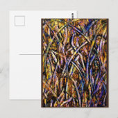 Karnevalsglas-Gras mit orangefarbenem Fungus 2005 Postkarte (Vorne/Hinten)