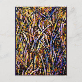 Karnevalsglas-Gras mit orangefarbenem Fungus 2005 Postkarte