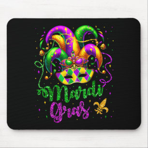 Karnevalshirts für Frauen Kinder Männer Perlen Mas Mousepad