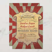 Karnevalshochzeit Einladung (Vorne/Hinten)