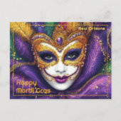 💚 💜 💛 Karnevalsjubeln Postkarte (Vorderseite)