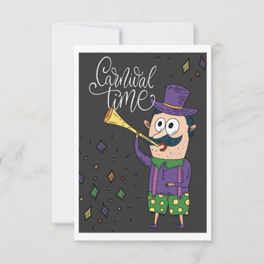 Karnevalskarte Karte (Vorderseite)