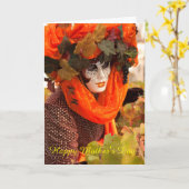 Karnevalskarte Karte (Gelbe Blume)