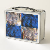 Karnevalskiste Metall Brotdose (Rückseite)