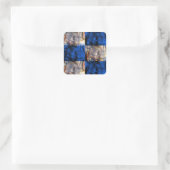 Karnevalskiste Quadratischer Aufkleber (Tasche)