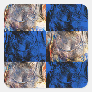 Karnevalskiste Quadratischer Aufkleber