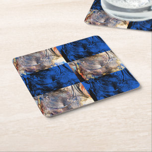 Karnevalskiste Rechteckiger Pappuntersetzer