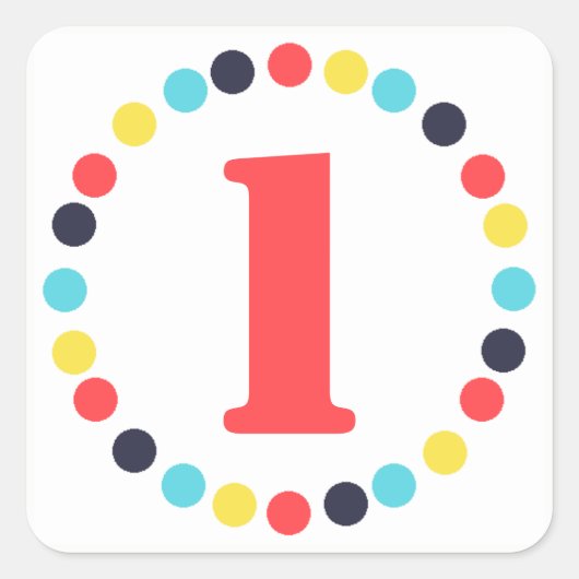 Karnevalskleber {Quadrat} Quadratischer Aufkleber (Vorderseite)