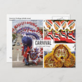 Karnevalskorb (Multi-View) Postkarte (Vorne/Hinten)