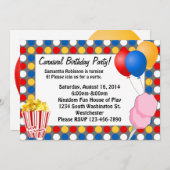 Karnevalsleuchten und Snacks nach Maß Einladung (Vorne/Hinten)