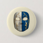 Karnevalsmaske Button (Vorderseite)