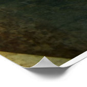 Karnevalsmaske-Green Damask Poster (Ecke)