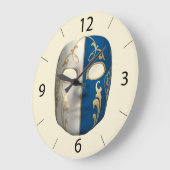 Karnevalsmaske Große Wanduhr (Winkel)