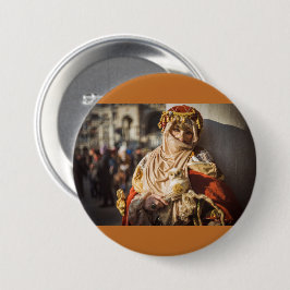 Karnevalsmaske im Nahen Osten in Venedig Button