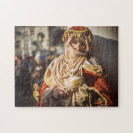 Karnevalsmaske im Nahen Osten in Venedig Puzzle