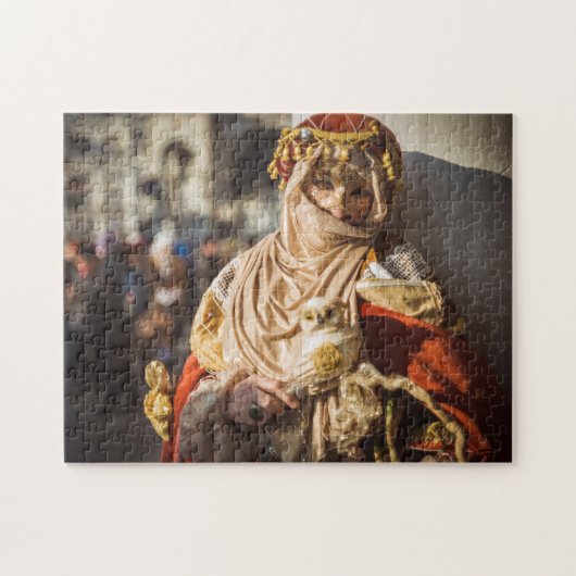 Karnevalsmaske im Nahen Osten in Venedig Puzzle (Horizontal)