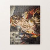 Karnevalsmaske im Nahen Osten in Venedig Puzzle (Vertikal)