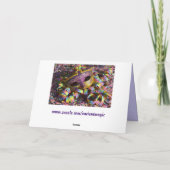 Karnevalsmaske Konfetti Grußkarte Karte (Rückseite)