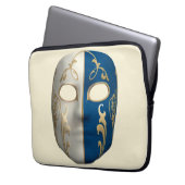 Karnevalsmaske Laptopschutzhülle (Vorderseite Links)