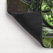 Karnevalsmaske - Mousepad Peridot Damask (Ecke)