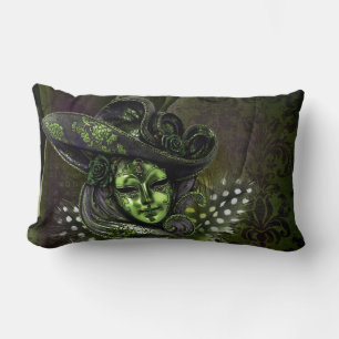 Karnevalsmaske - Peridot Masquerade Kissen