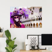 Karnevalsmaske von Venedig Poster (Heimbüro)