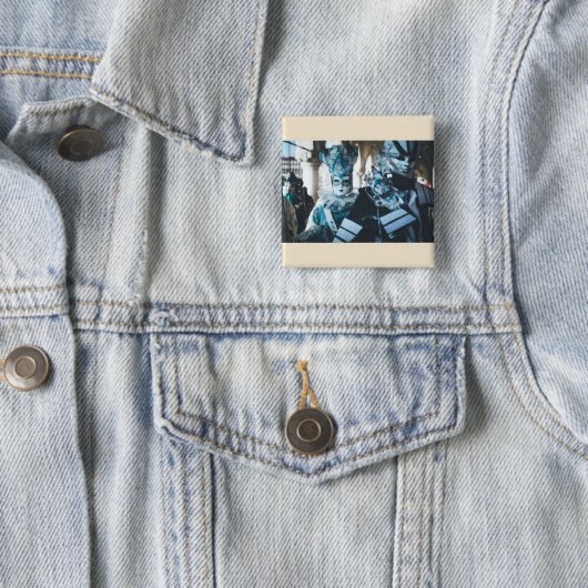 Karnevalsmasken in Venedig, Italien Button (Beispiel)