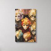 Karnevalsmasken in Venedig Leinwanddruck (Vorderseite)