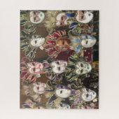 Karnevalsmasken, italienischer Straßenmarkt Puzzle (Vertikal)