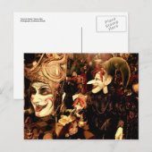 Karnevalsmasken Postkarte (Vorne/Hinten)