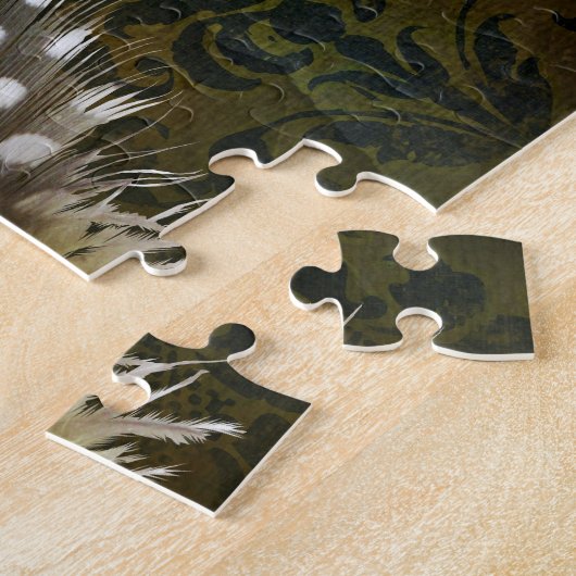 Karnevalsmassel-Green Damask Puzzle (Seite)