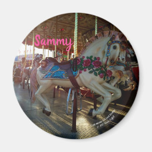 Karnevalsmesse Karussell Merry-Go-Roung Pferd Magnet