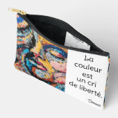 Karnevalsmotiv Pixel Art Zubehörtasche (Offen)