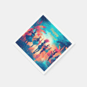 Karnevalspapier Napkin Serviette (Ecke)