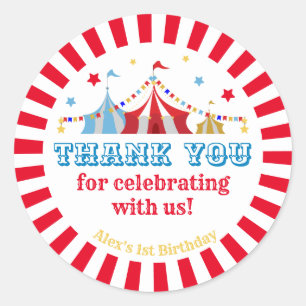 Karnevalsparty Runder Aufkleber