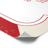 Karnevalsschildkröten Geburtstagszeichen Poster (Ecke)