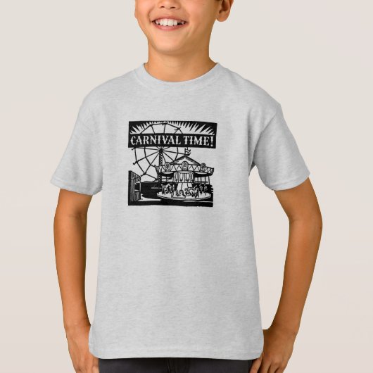"Karnevalszeit" auf dem Boardwalk T-Shirt (Vorderseite)