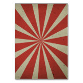 Karnevalszirkus Zehnte Platzkarten - Namenskarten Tischnummer (Rückseite)