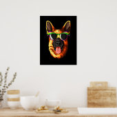 Karnival Mask German Shepherd Poster (Küche)
