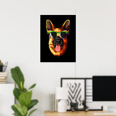Karnival Mask German Shepherd Poster (Heimbüro)