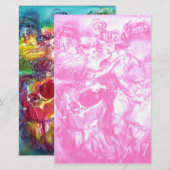 KARNIVEAU, hellrosa weiß Briefpapier (Vorne/Hinten)