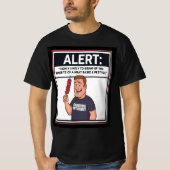 Karnivorenwarnung dürfte eine Ernährung auf Fleisc T-Shirt (Vorderseite)